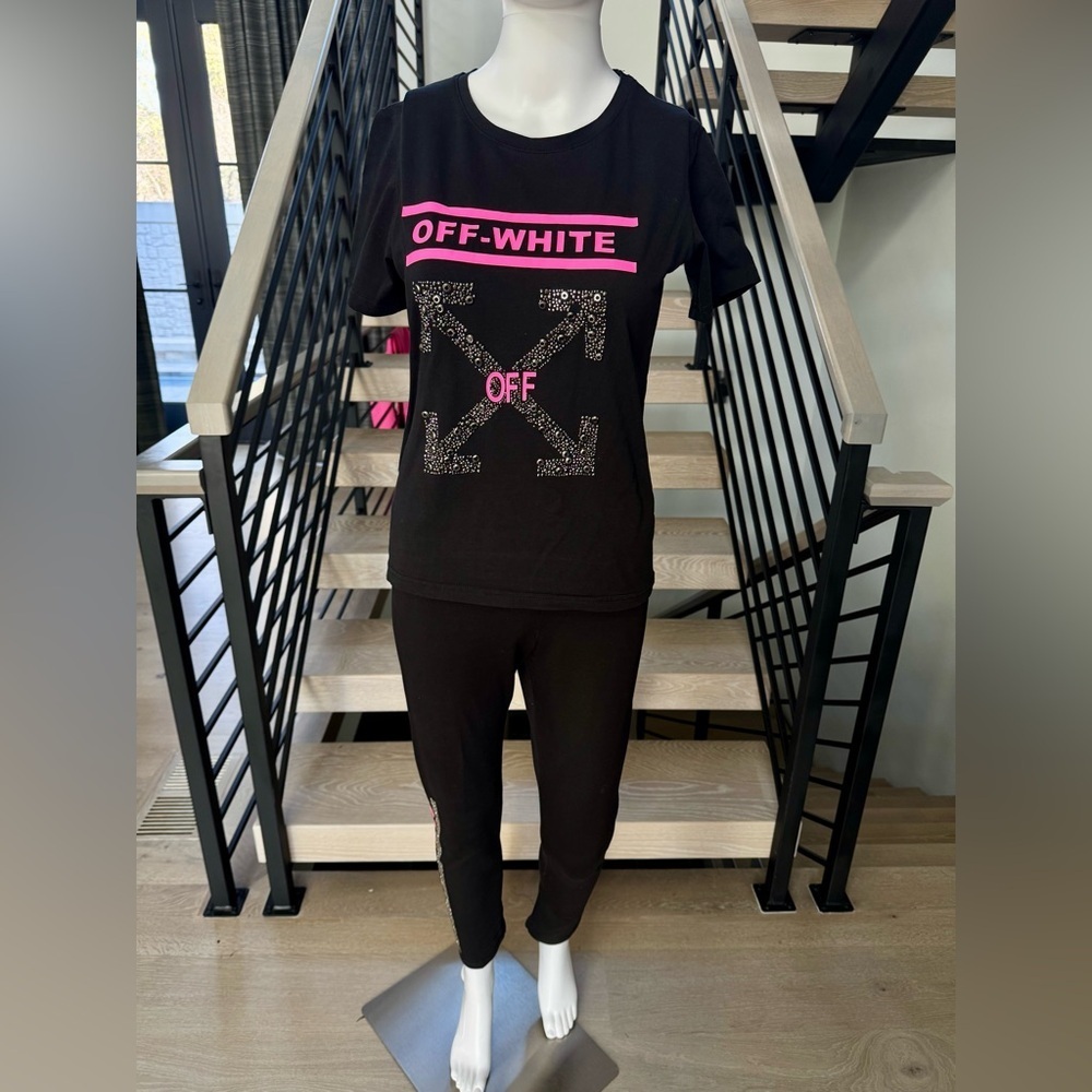 New Off-White Black matching set size S 
no tags